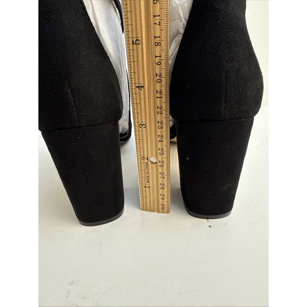 Daya by Zendaya Womens Sandal Shoes Black Heels Shoes 8.5 Medium Suede‎ NWB - Picture 3 of 8